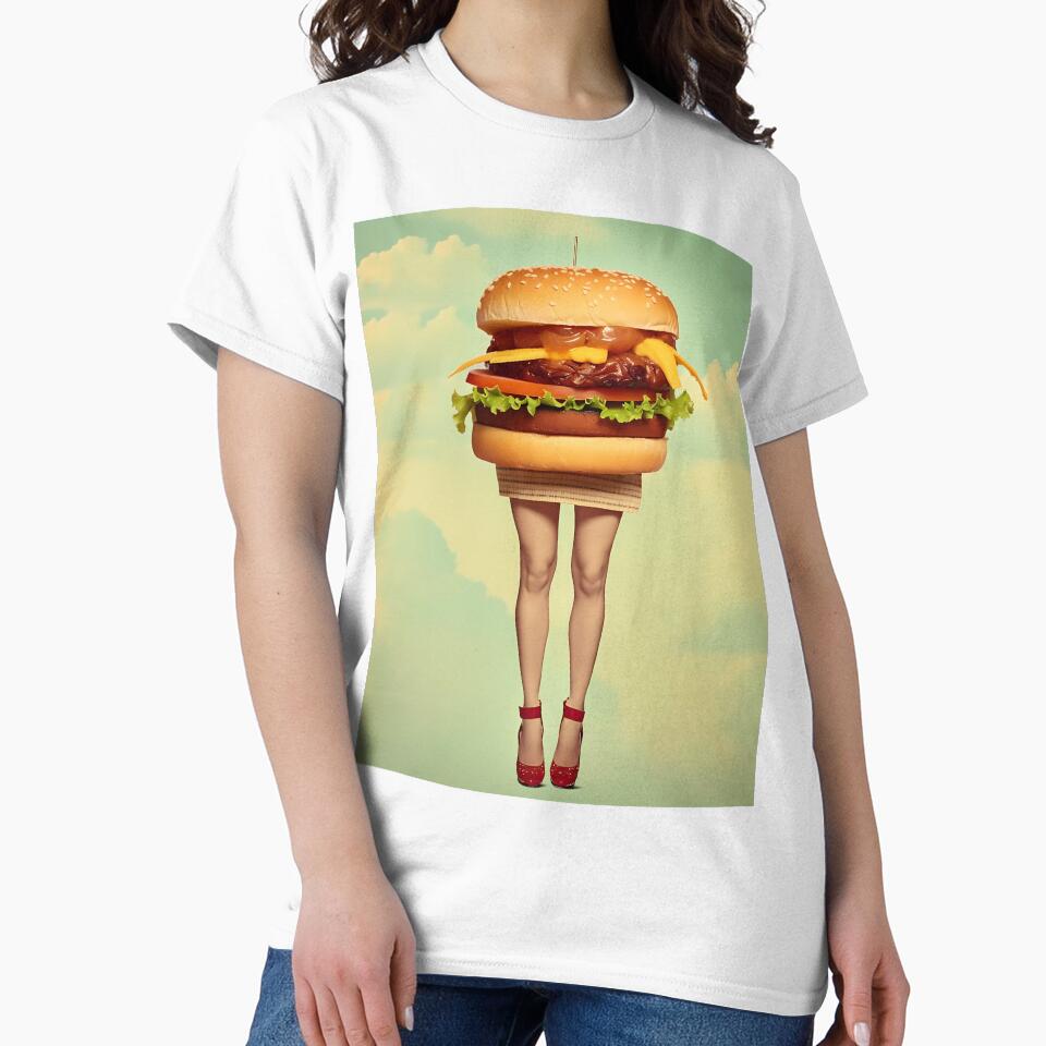 Burger with Beautiful Legs in the Sky by SingularityGeek