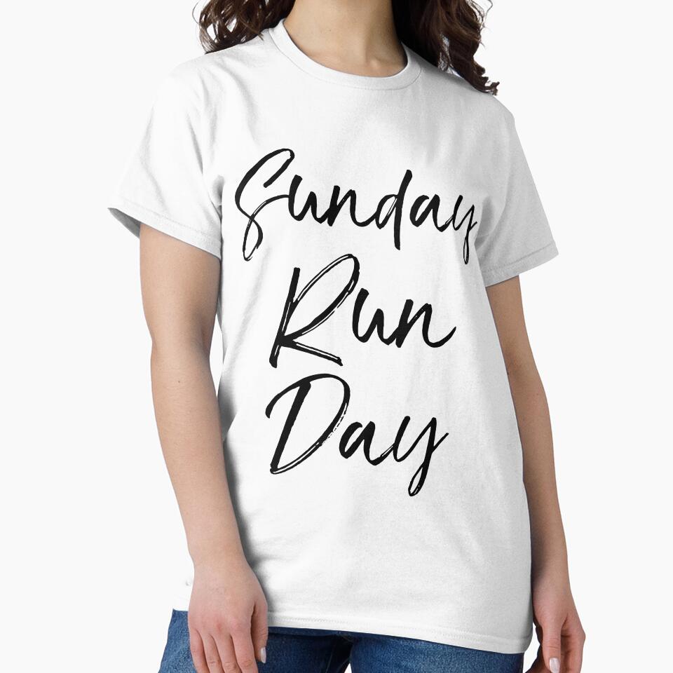 Running Sunday Run Day Funny Workout Quote by TNDesignStudio