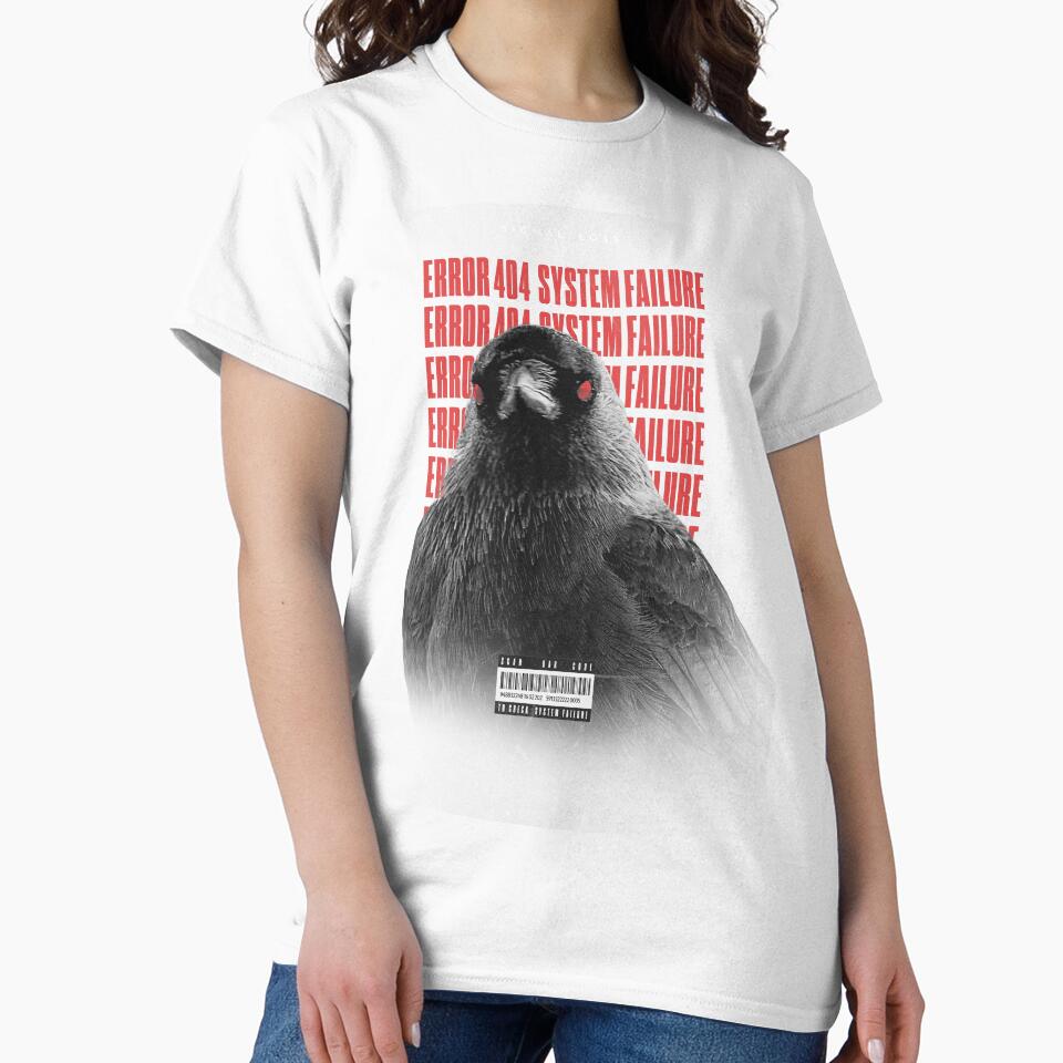 Error 404 System Failure Jackdaw by WildHugeDot