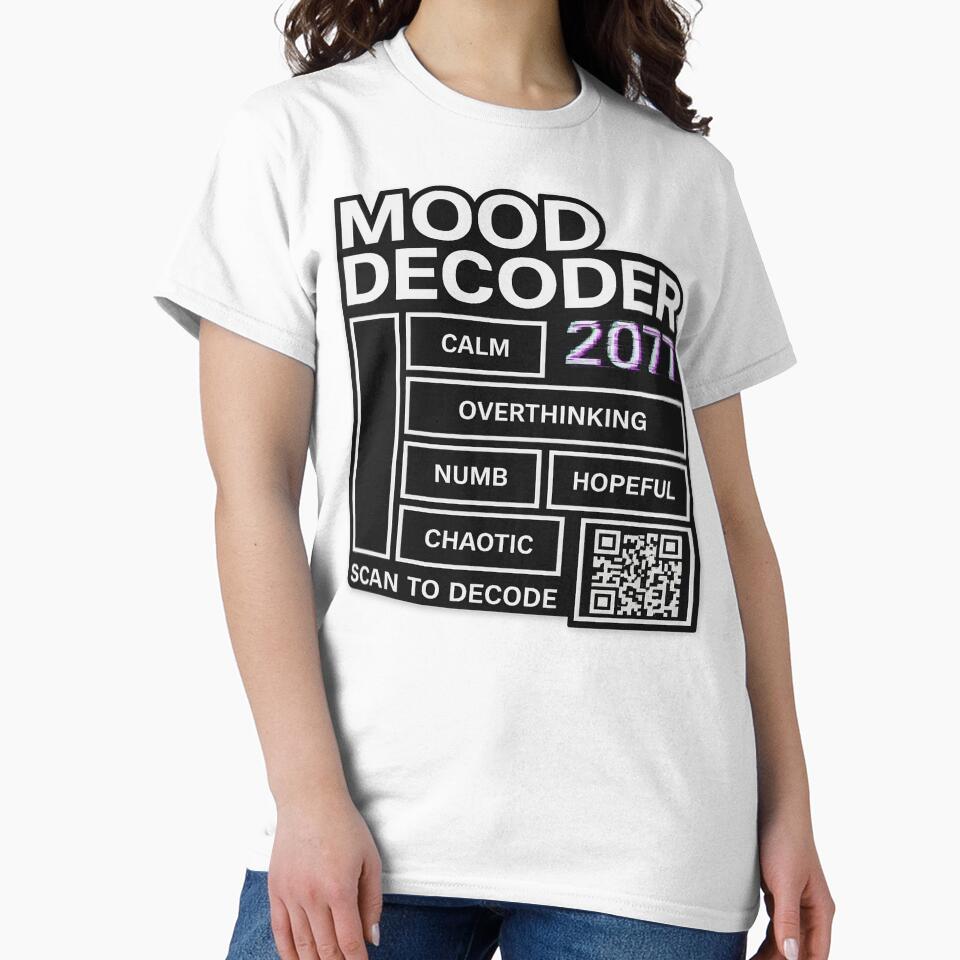 Mood Decoder 2077 – Glitch Matrix Tee by PigiArt