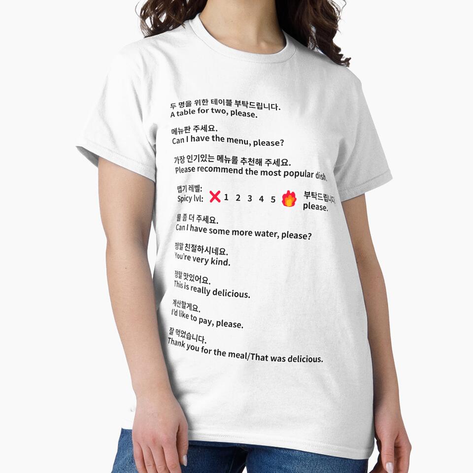 Restaurant Phrases in Korean to English (Polite version) by LifeWithMeme