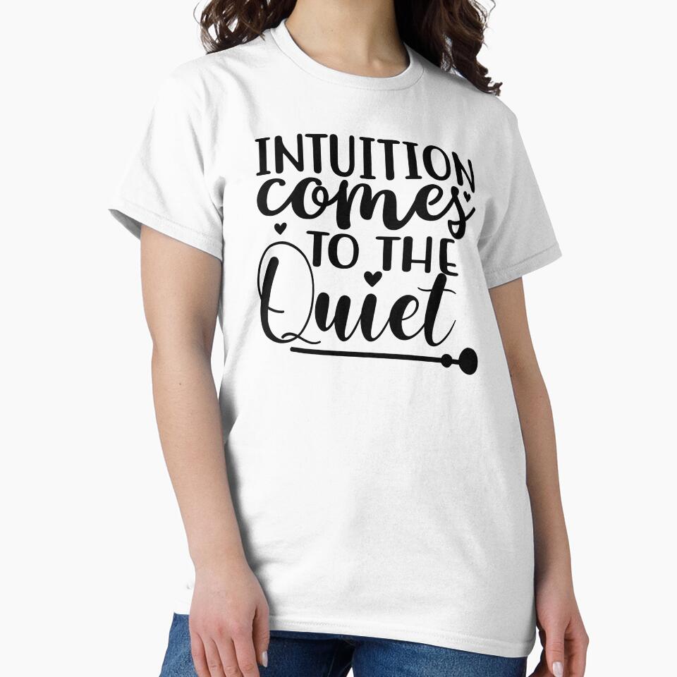 Yoga Quote Intuition Comes To The Quiet Motivational Saying by SoccaTamam