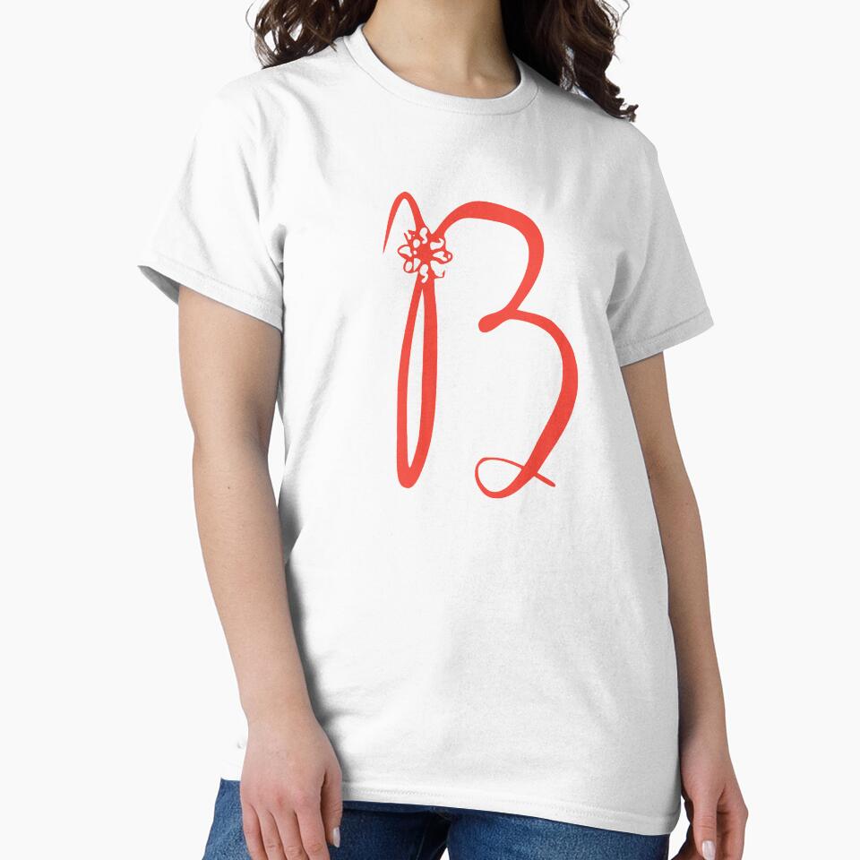 Floral Initial monogram B by Creative-draw