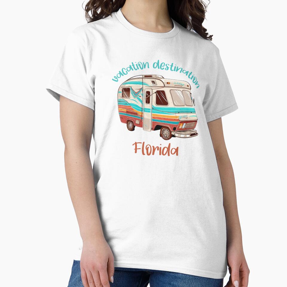Vacation Destination Florida T-Shirt by MarqisStudio