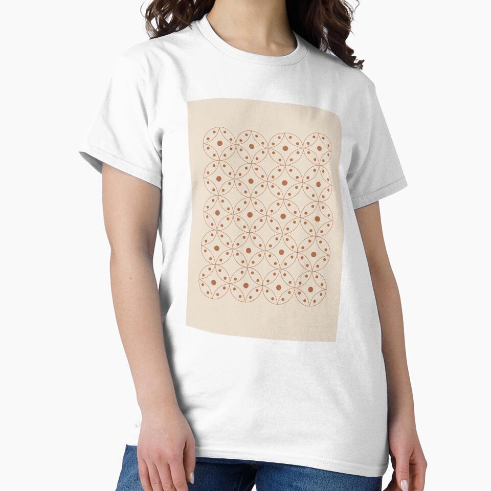 Boho Geometrical, Circle Line Art, Modern Neutral Tones by technicolorable_art