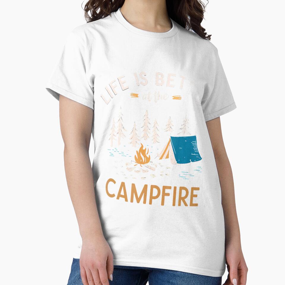 Life Is Better At The Campfire Camping Nature Outdoor by desuyomoskov7