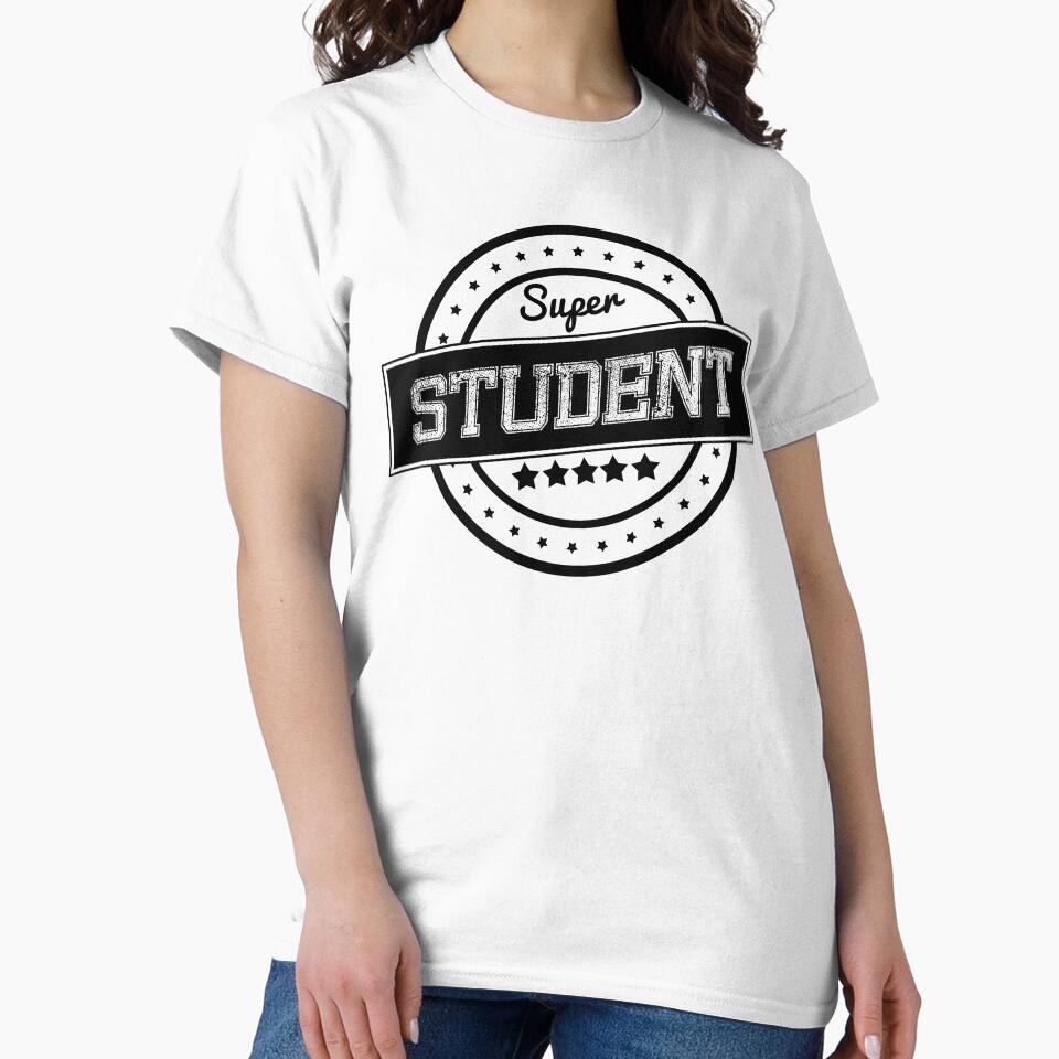 Super Student Badge Stamp Vintage by WAMTEES