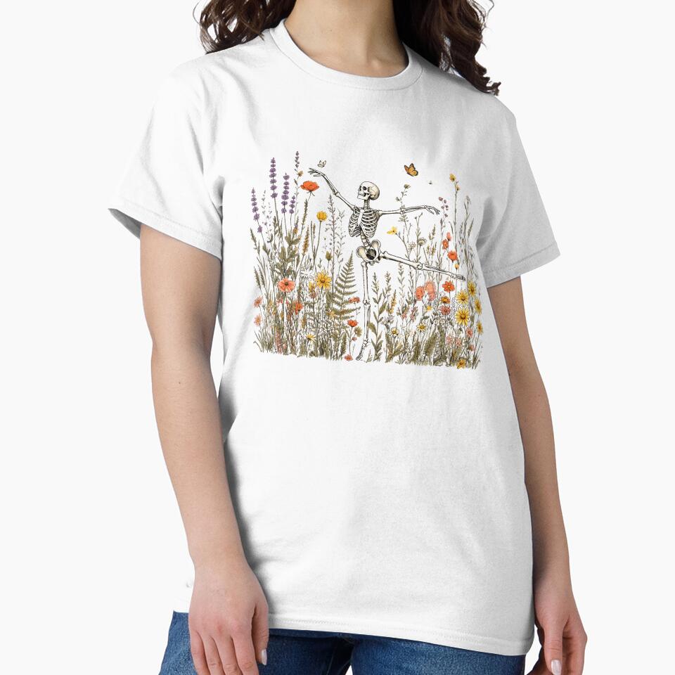 Skeleton Wildflower Meadow Botanical by Moizento