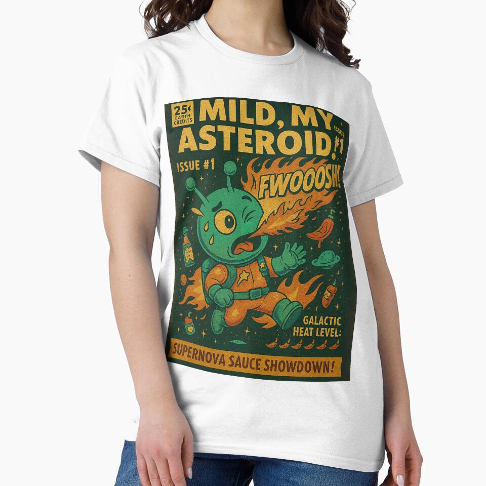Mild, My Asteroid! – Spicy Space Comic Poster – Nommy’s Supernova Sauce Showdown by Astronomnom
