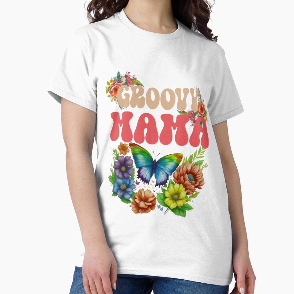Mama Groovy Floral, Groovy Mama by orangeblue21