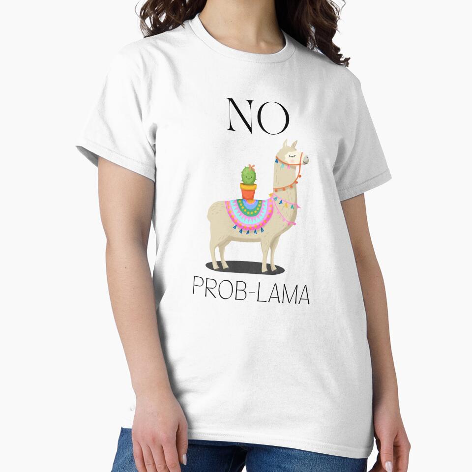 No Prob-Lama Funny Logo by logowannawear