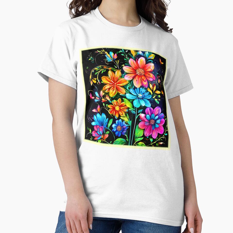 Neon Floral Symphony by Health And Fitness Posts e-Store