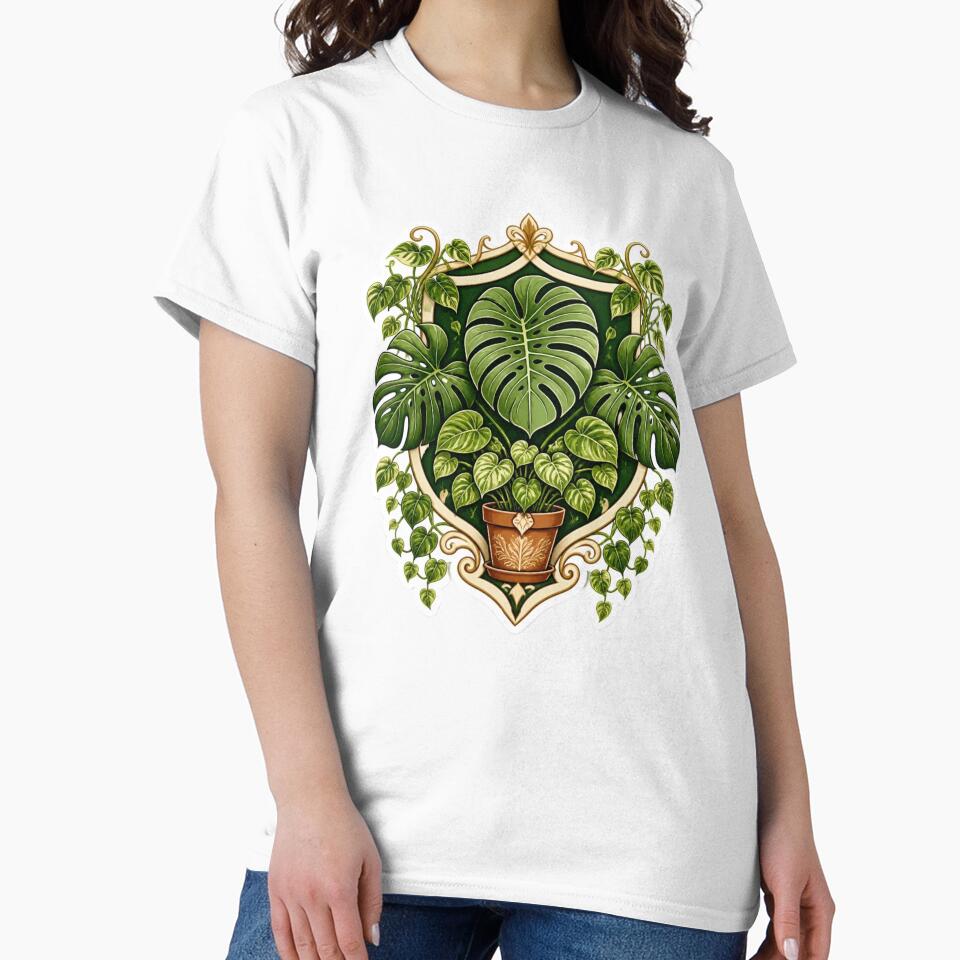 Plant Lady Botanical Crest Houseplant Emblem by StickyGuys