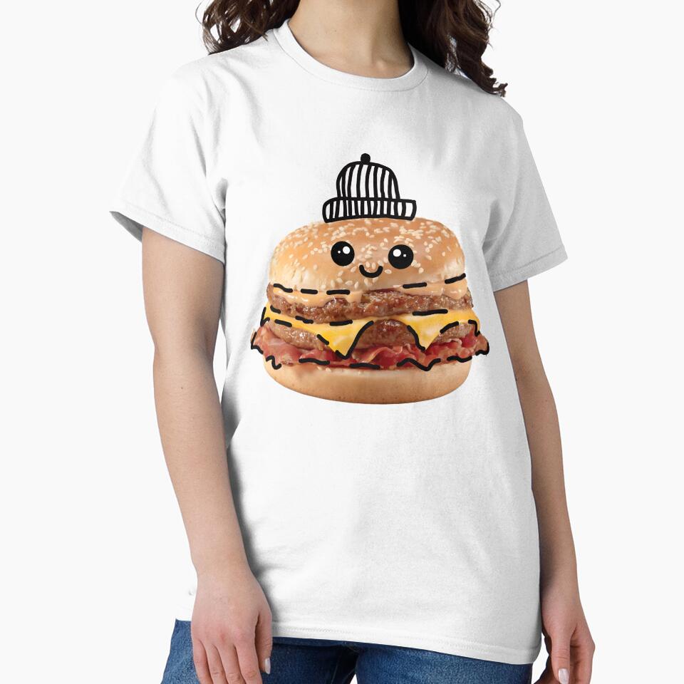 Happy Burger Character by funwithstickers