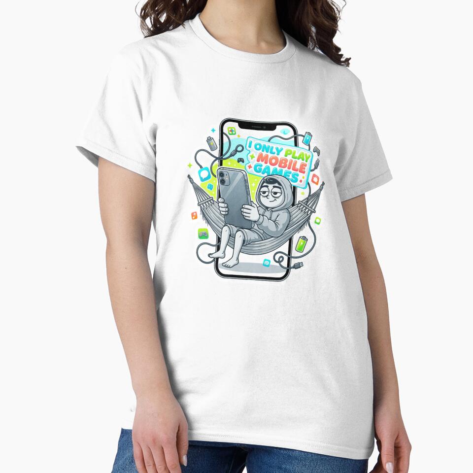 I Only Play Mobile Games Funny Sticker by Imaginarium of Chaos falcon88