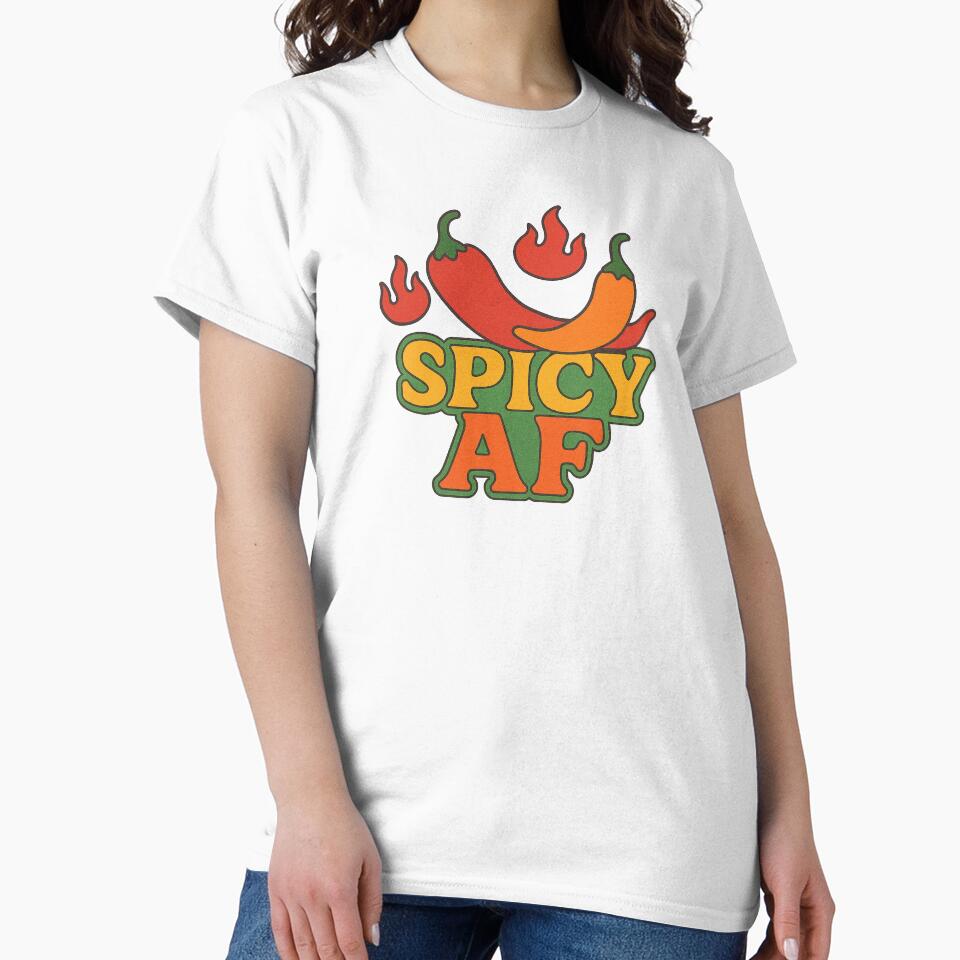 Bold Spicy AF Funny Hot Humor Food Lover Design by FrictionMaxxing