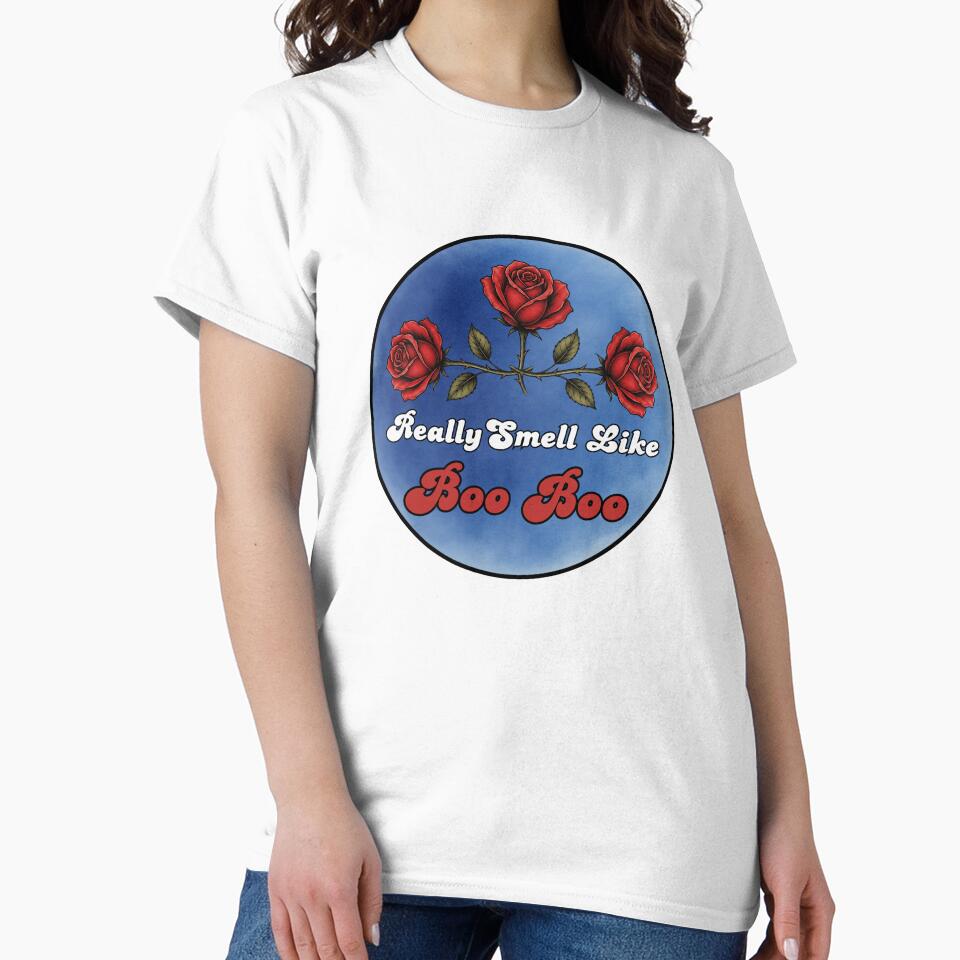 Roses Really Smell Like Boo Boo – Funny Hip Hop Rose Design by MusicFanTees