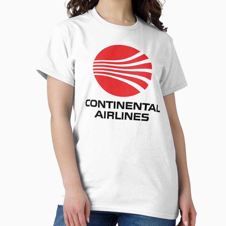 Continental Airlines T-Shirt - Retro Logo Shirt - Defunct Airline by Past-Imperfect