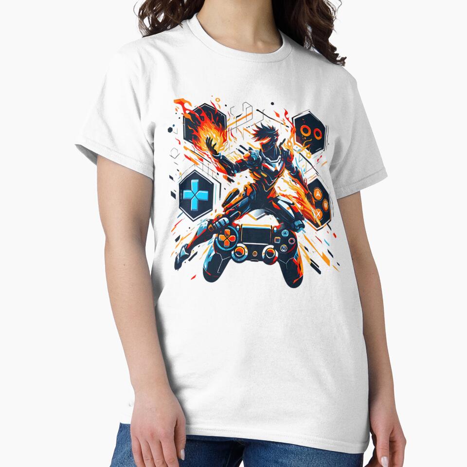 PlayStation Gaming Hero Fire Controller Art by DrawDrip