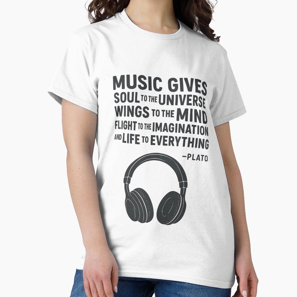 Music Gives Soul To The Universe Wings To The Mind by HowToCanadian