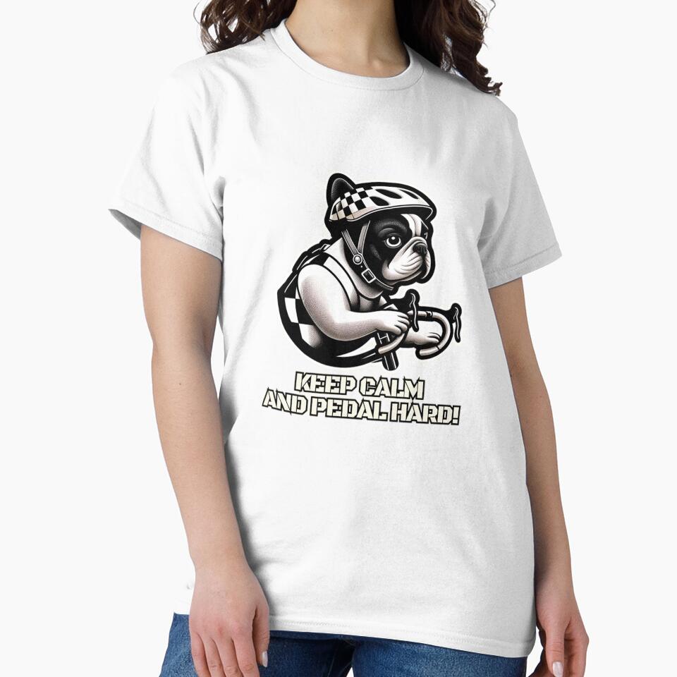 Keep calm and pedal hard by DShirtRepublic