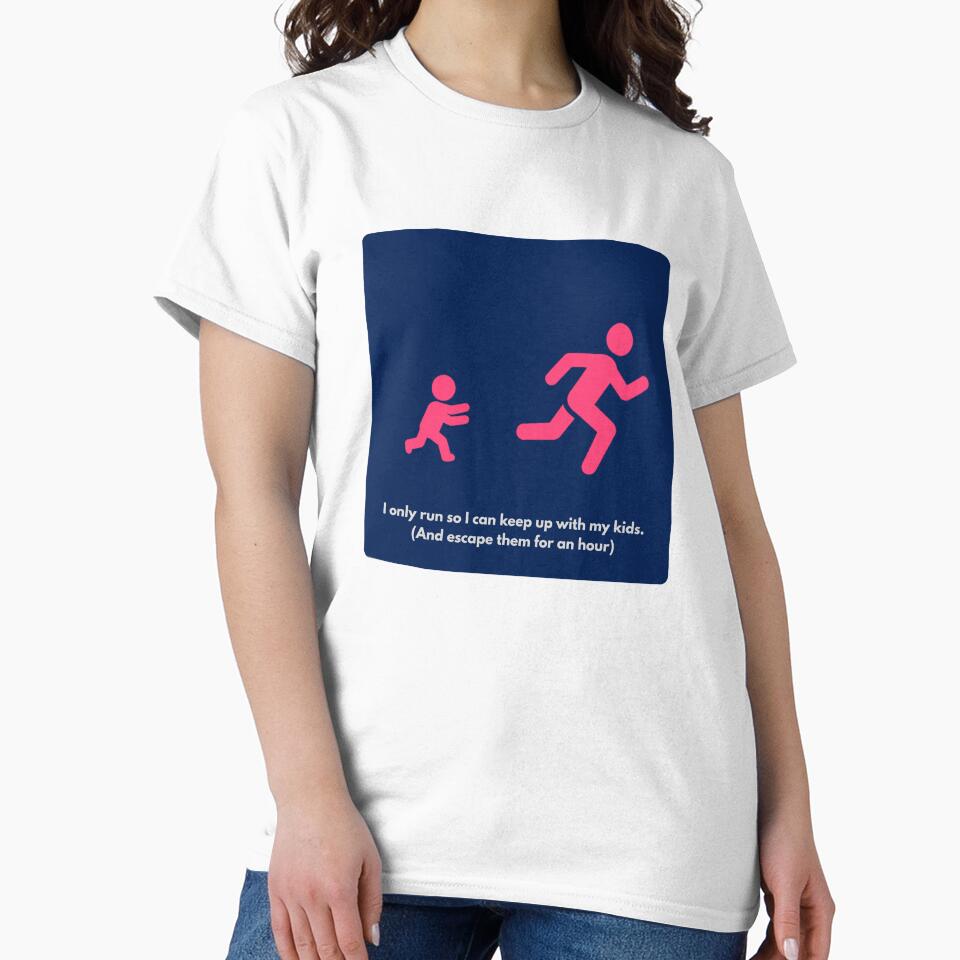 Funny Running Parent - Running Away by RunningWhiskers