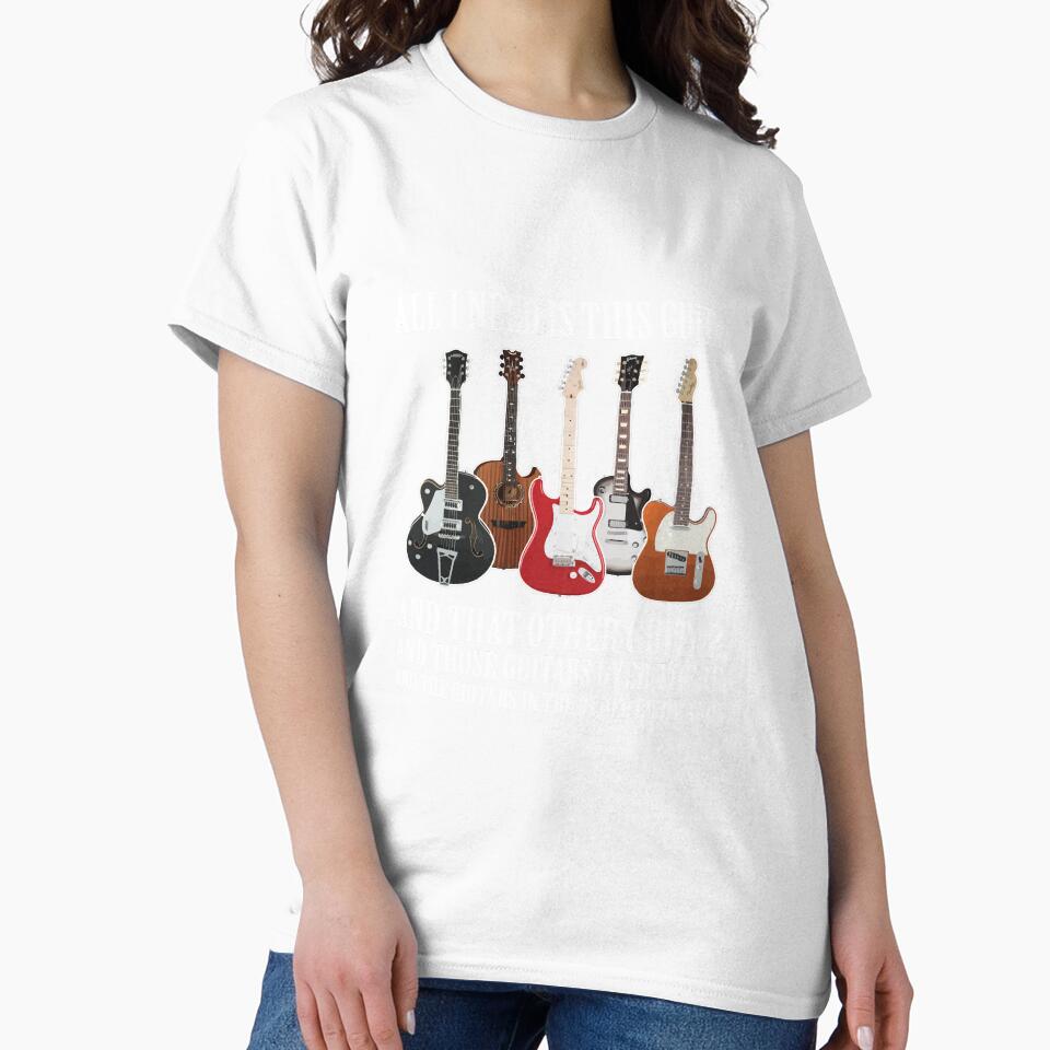 All I Need Is This Guitar Long Sleeve Shirt About Guitarists by pourvasecandi
