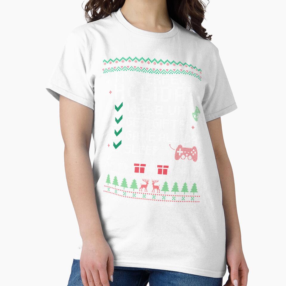 My Perfect Holiday Video Games Funny Cool Gamer Gift Ugly Christmas Party by FunSilly