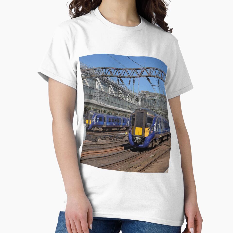 Scotrail Class 380 trains at Glasgow Central Station by Random Railways