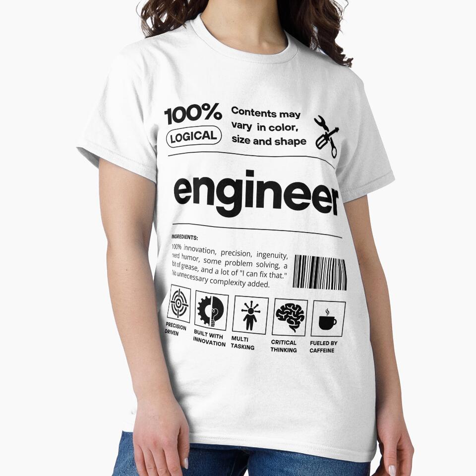 Engineer Barcode, Funny Engineering by lagunaklein