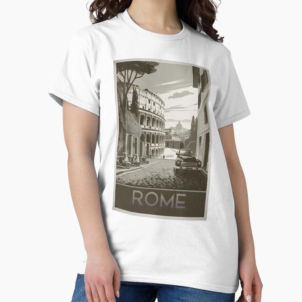 Rome Vintage Travel Poster by TravelerRat