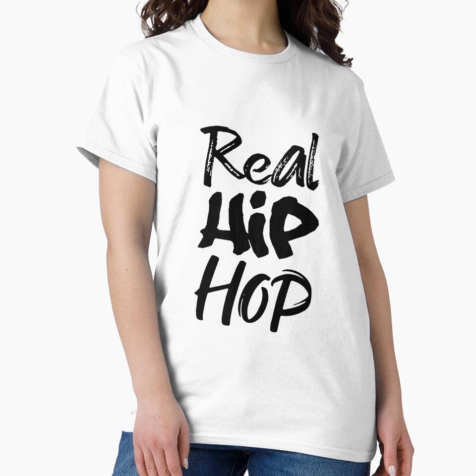 Real Hip Hop (White Outline) by onjcdesign