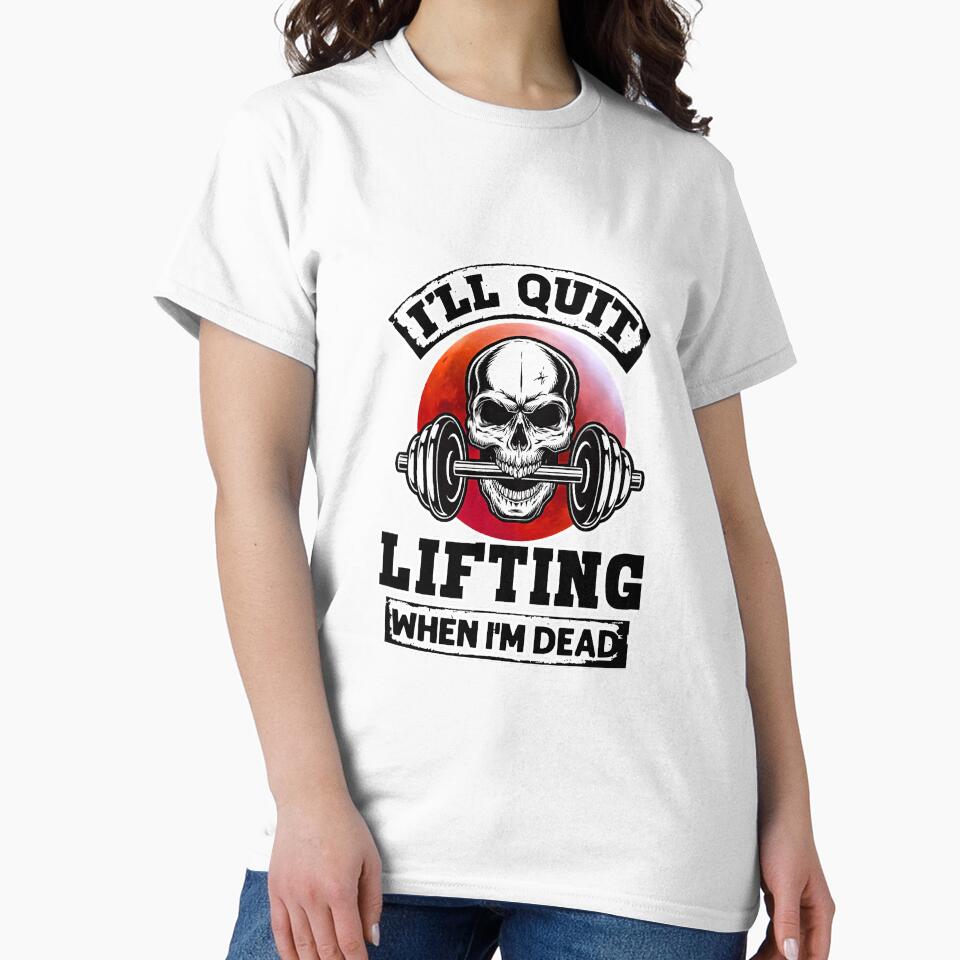 Ill Quit Lifting When Im Dead Skull by SkyCloudBlue