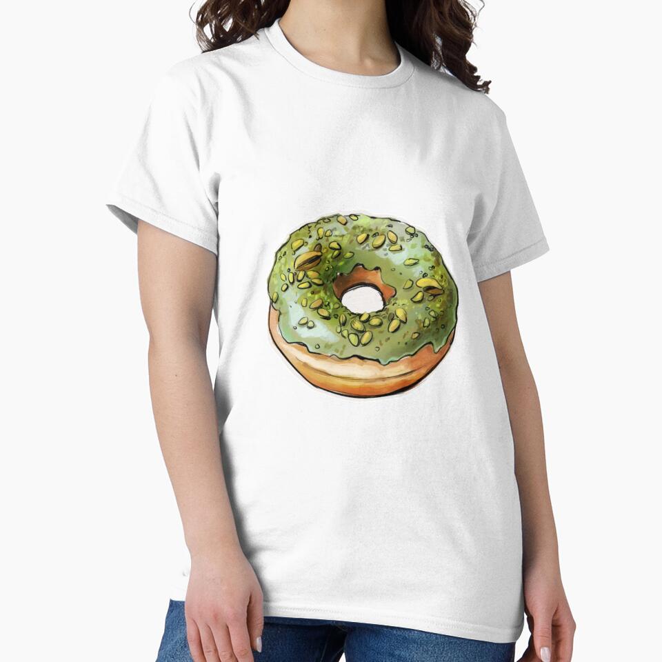 Matcha Pistachio Donut Sticker, Cute Food Sticker, Kawaii Donut Art, Laptop Sticker, Water Bottle Sticker, Bakery Lover Gift by SoftCrumbs Café