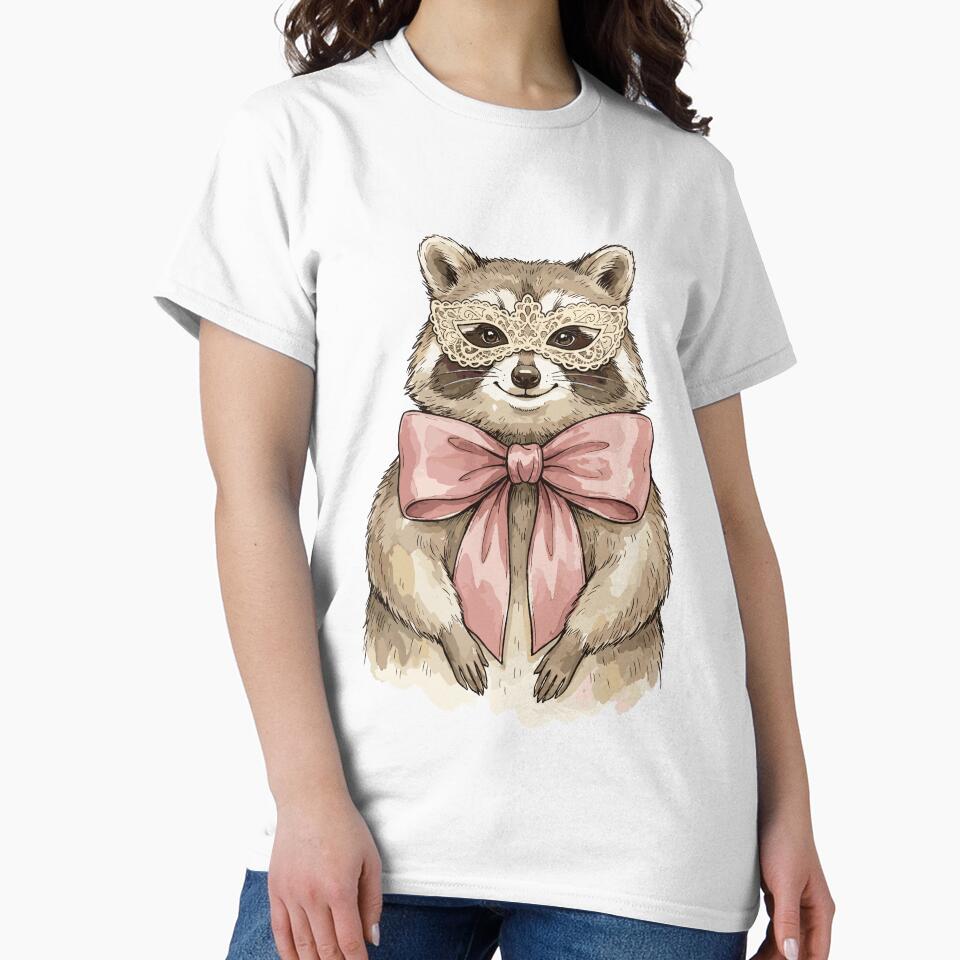 Cute Coquette: Ribbon Raccoon Ruffle by bapupa