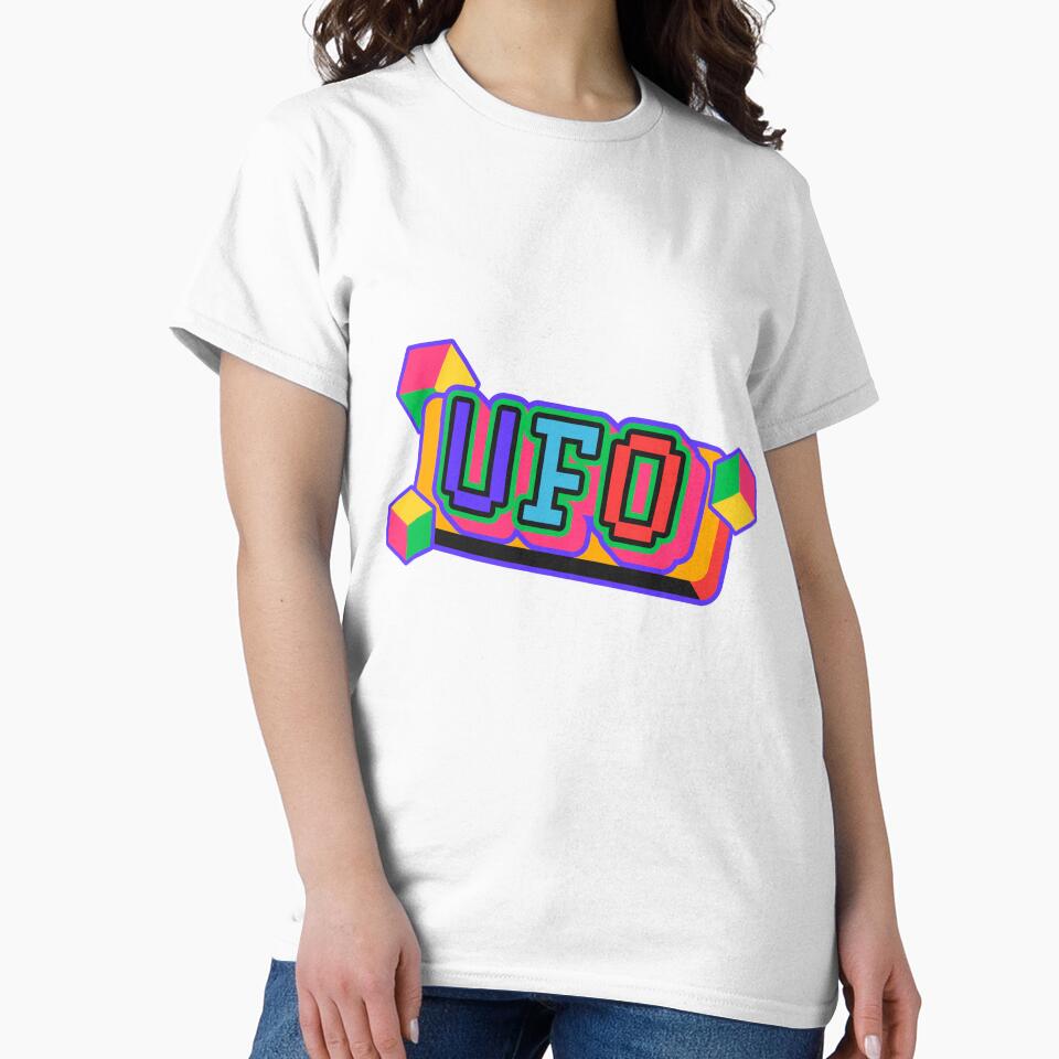 Colorful UFO Block Letter Sticker by johanthonsy