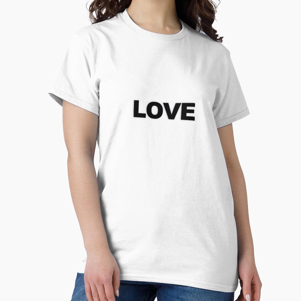 LOVE — Black Minimal Bold Type Statement by WORDPAUSE