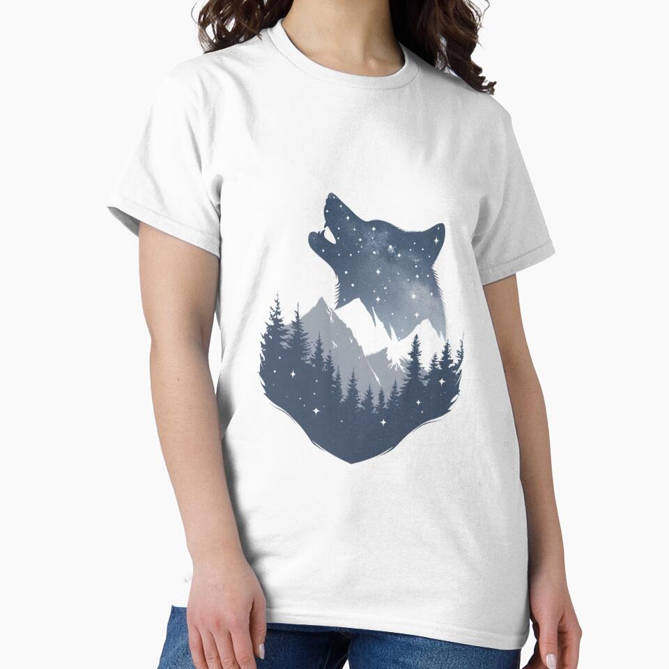 Wolf among Mountains by NicolasGlowArt