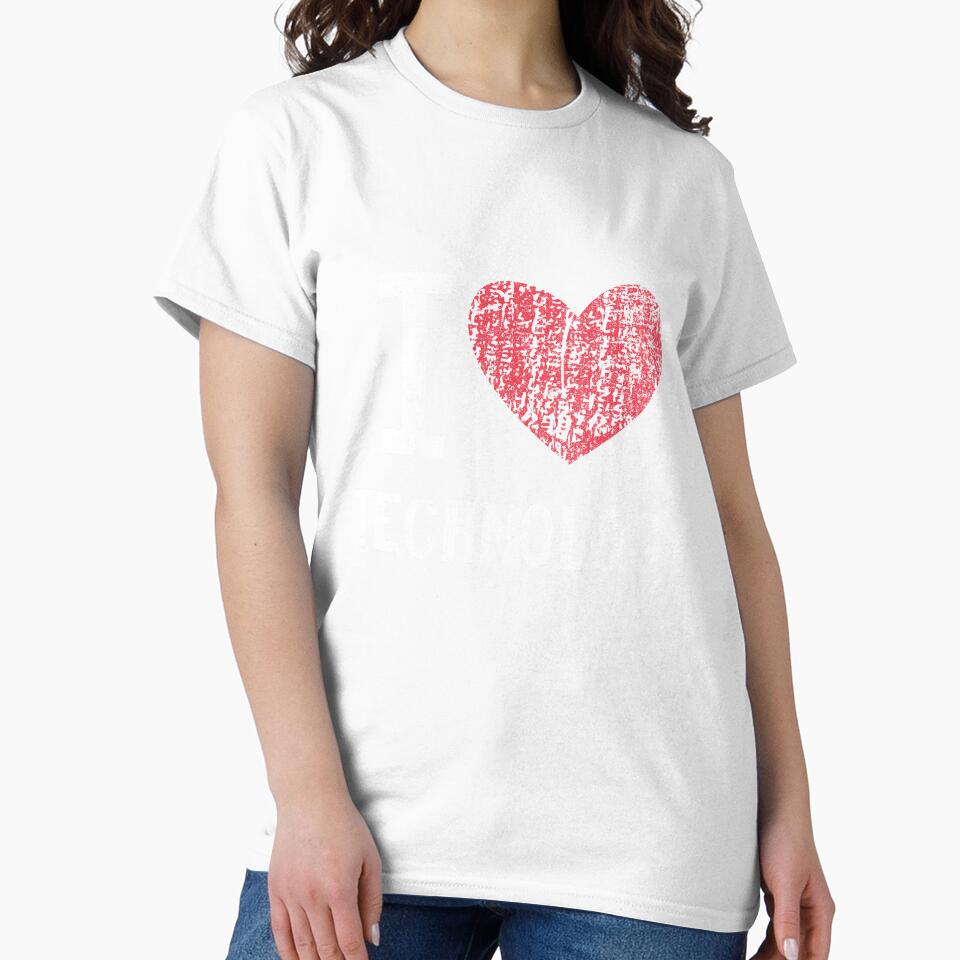 I Love Technology Gift For Men Women Kids by GabbyKash