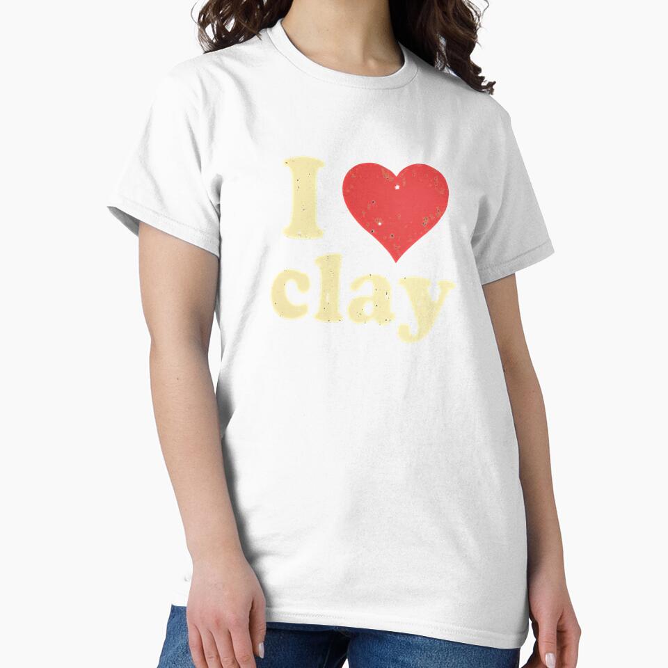 I Love Clay Pottery Ceramics Heart by rustyroofco