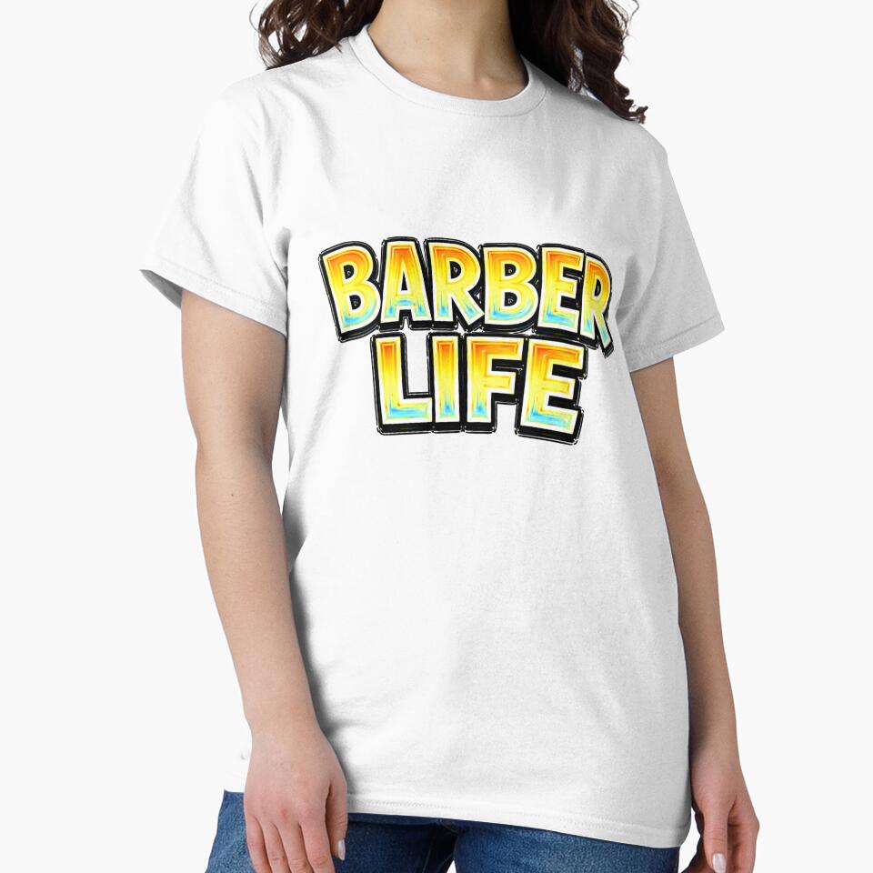 Barber Life Retro Typography Design by Mac Sketches