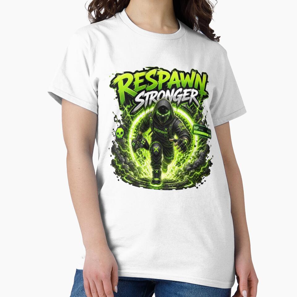 RESPAWN STRONGER Gaming Sticker | Neon Esports Gamer Design by Stylestickers55