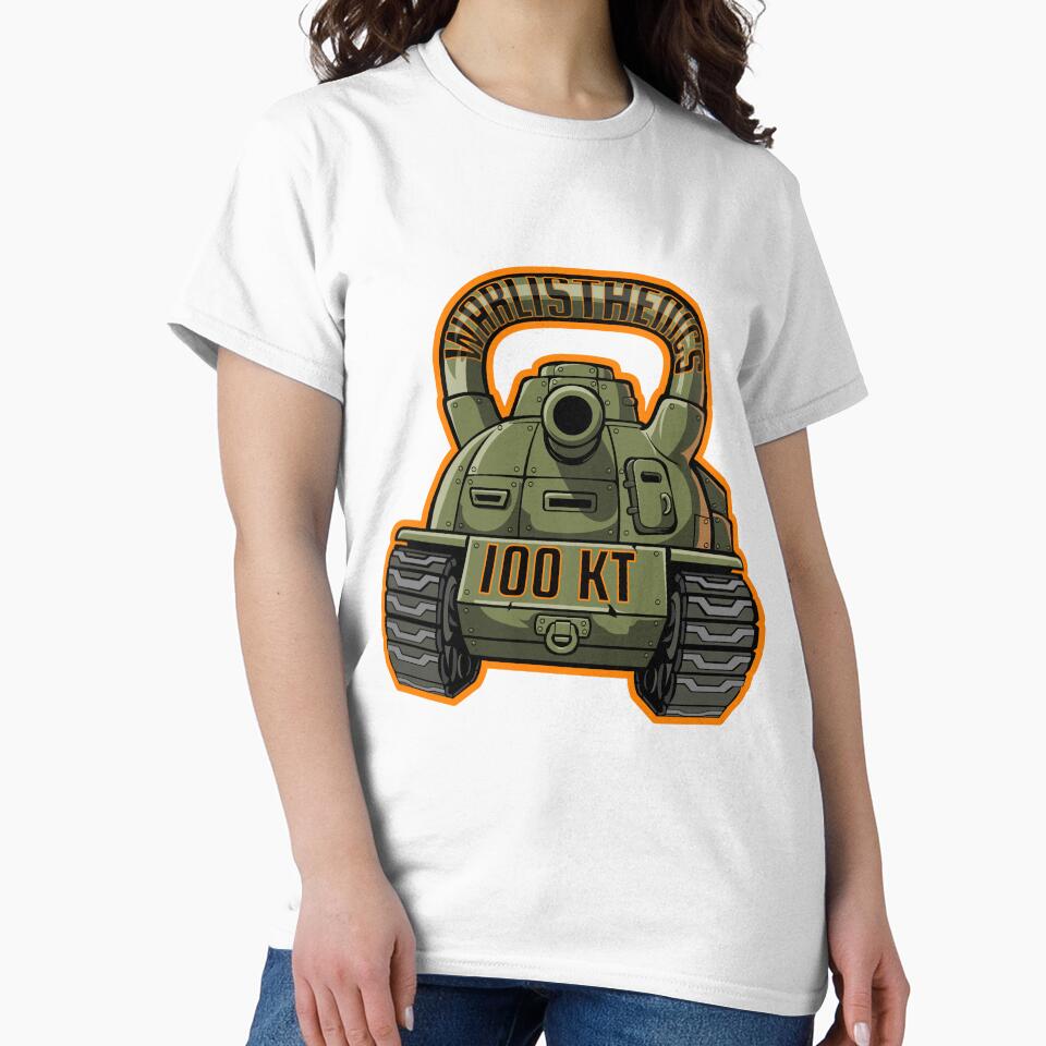WARLISTHENICS Kettlebell Tank (orange outline) by Warlisthenics