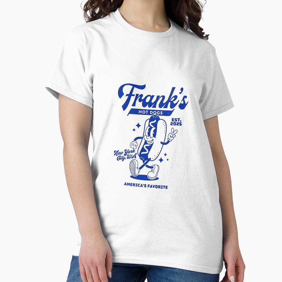 Frank's Hot Dogs Retro Cartoon Mascot America's Favorite by HoopeStylee