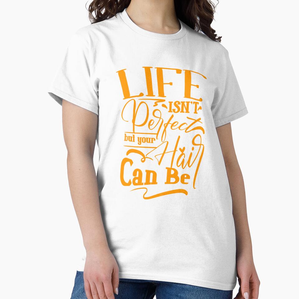 Life Isn't Perfect But Your Hair Can Be Hairdresser Quote by Open Canvas