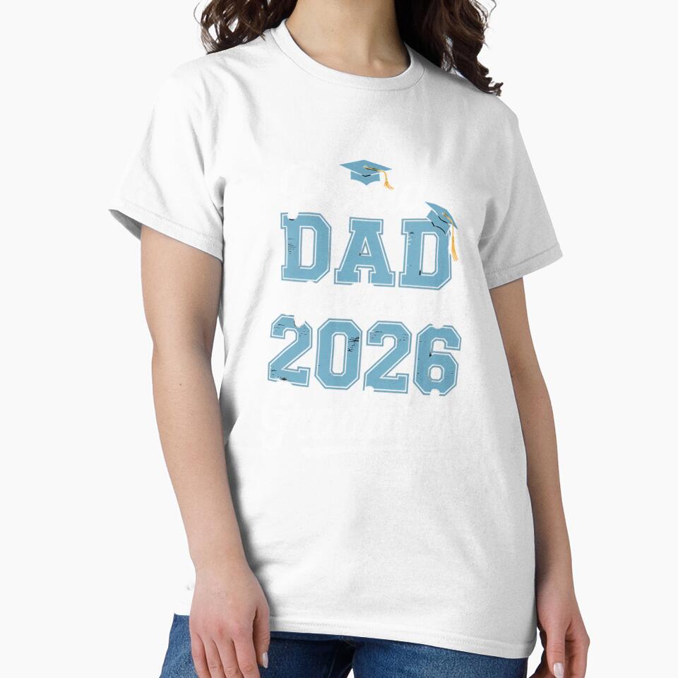Proud Dad of a Class of 2026 Graduate Funny Senior by Rrettgison