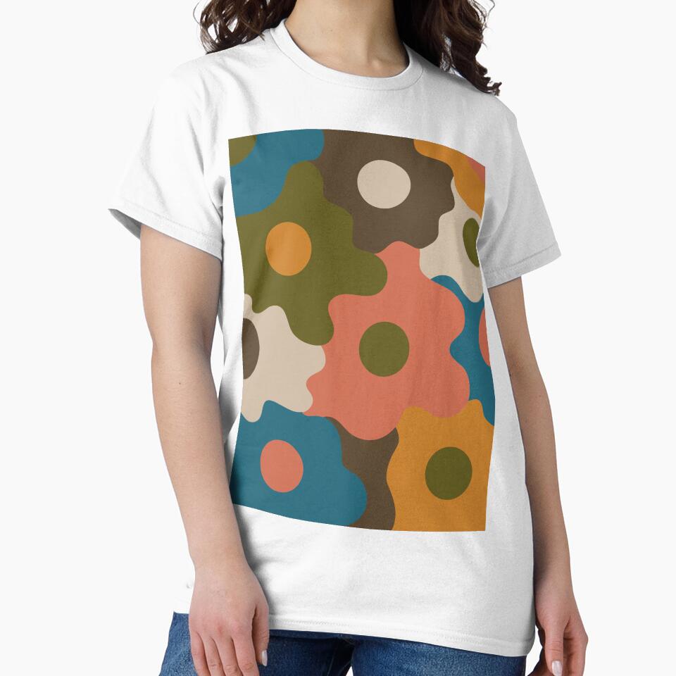 Retro Groovy Flowers - Deep Autumn Seasonal Color Palette by aaalou