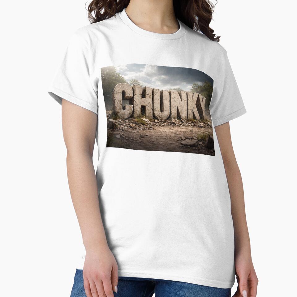 Chunky Typography Stone Text Design – Bold 3D Rugged Style by GarnerSupplyCo