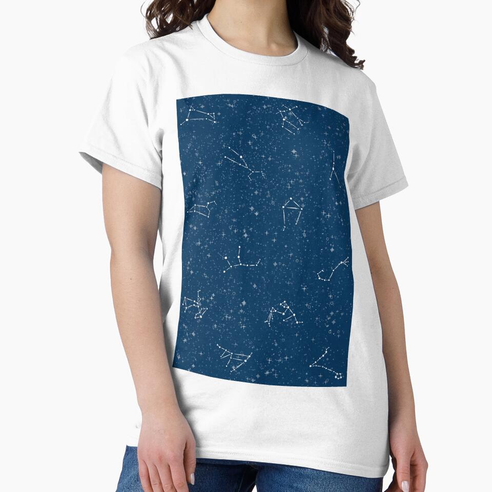 Zodiac constellation art, blue by ArtfulBonBon
