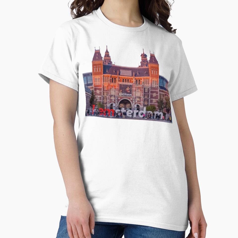 Amsterdam Aesthetic T-Shirt | Vintage City Design | Travel Lover Tee by MedCanvas